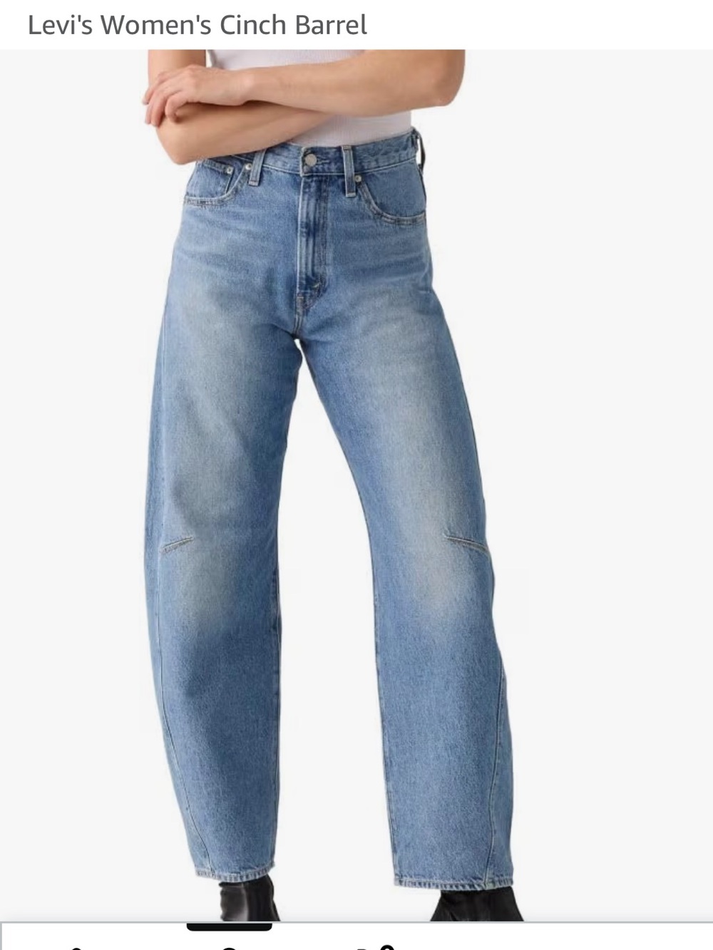 Levi’s cinch Barrel medium Wash Wide Leg Women’s Jeans
